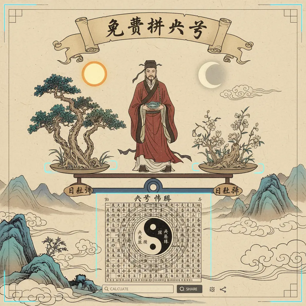 免費排八字 - 日主強弱