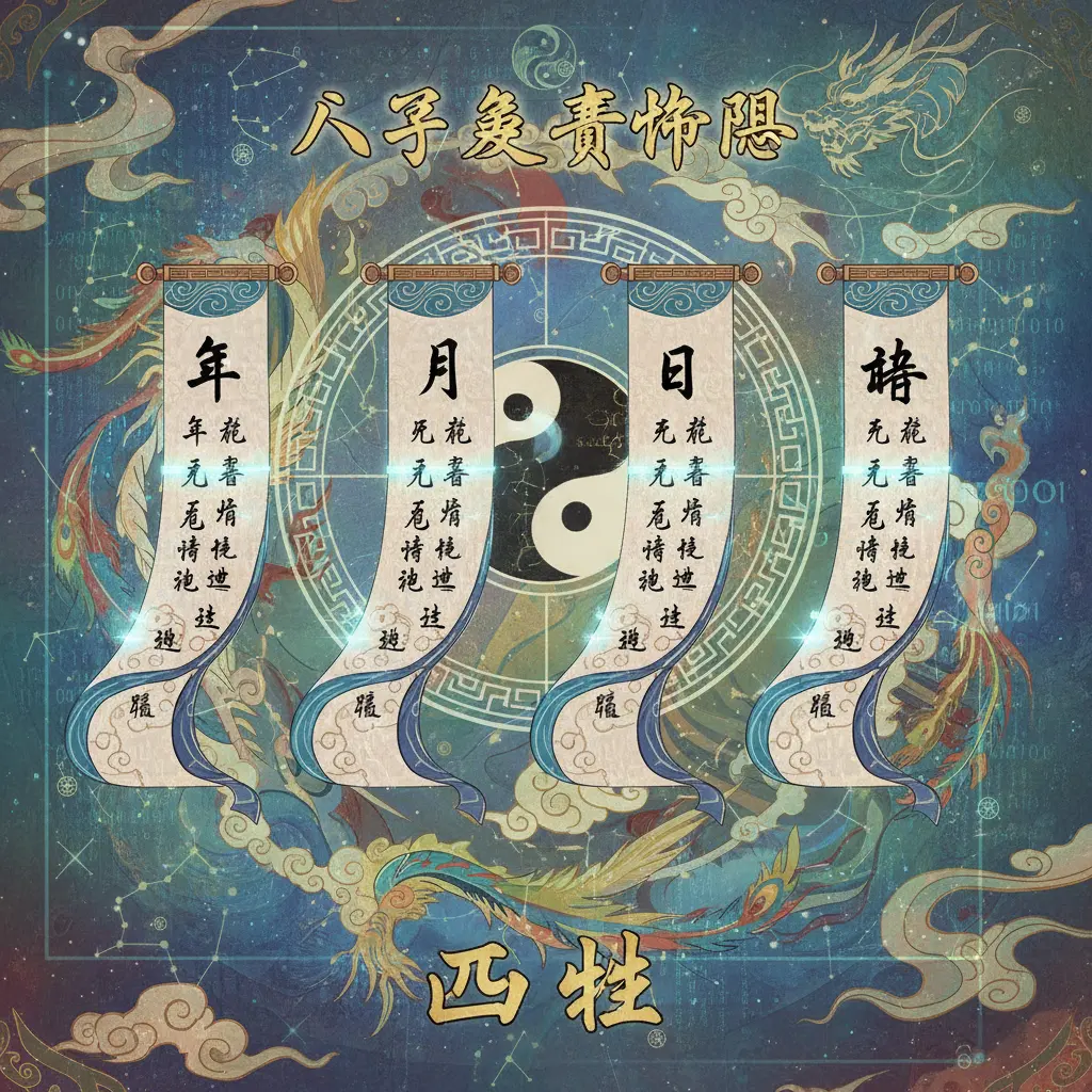 八字免費命盤 - 四柱