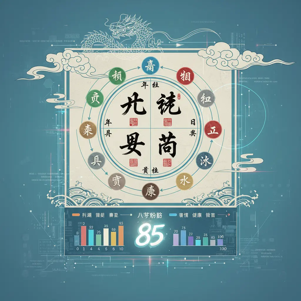 八字分數 - 八字命盤